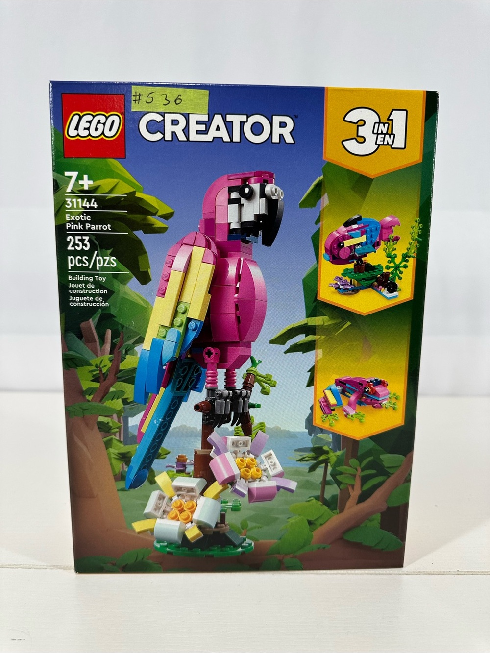 #536 LEGO 31144 CREATOR: Exotic Pink Parrot New Sealed Box